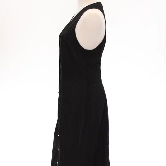 Proenza Rumbled Button Front Midi Dress Size 6 - Picture 9 of 12